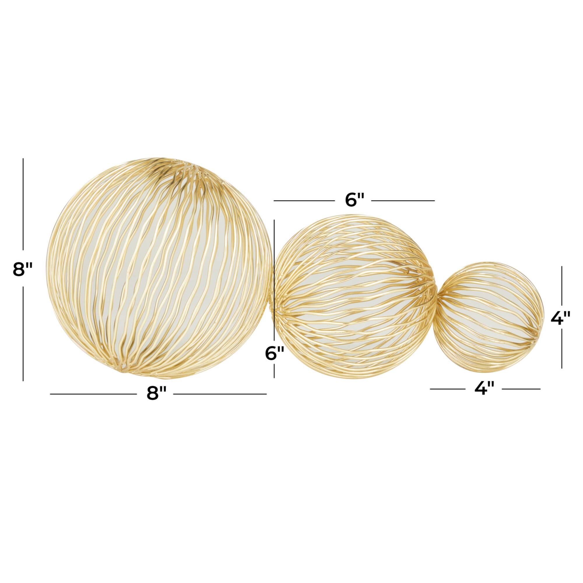 Gold Iron Glam Abstract Sculpture